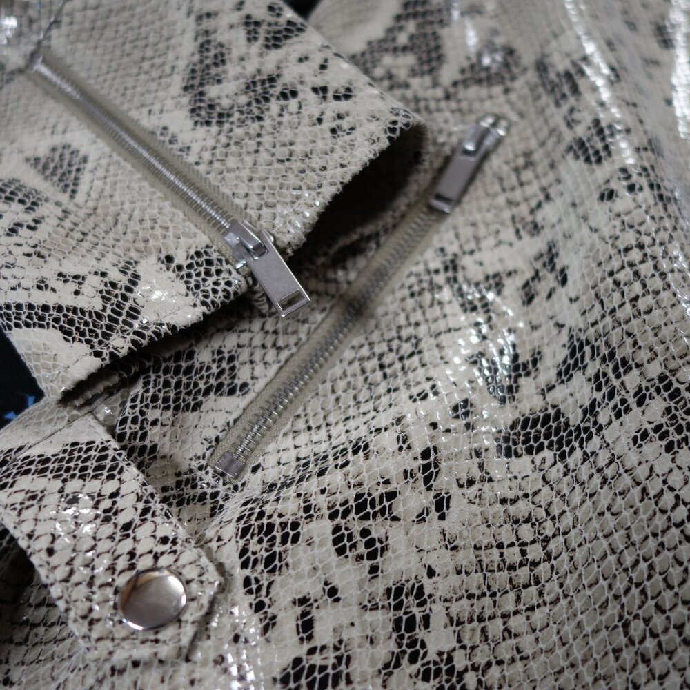 Intermix Sara Python-Embossed Jacket New - image 5